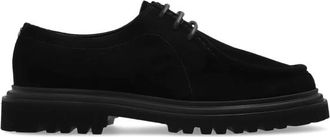 Dolce & Gabbana Su&egrave;de schoenen - Heren - Veterschoenen - Zwart - 40 EU - Su&egrave;de - Schoenen