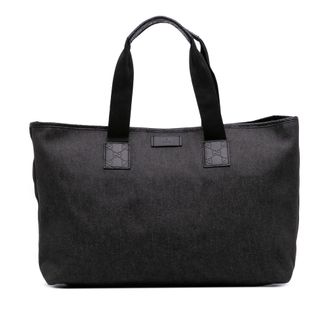 Gucci Denim Tote Bag met Logo Details