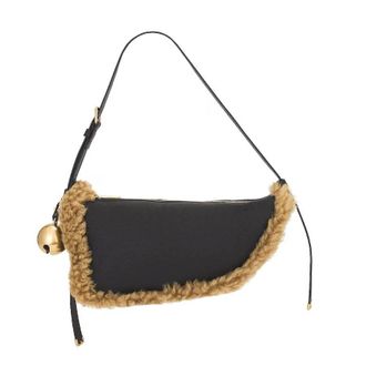 Burberry Moss Ladies Small Shield Leather Shoulder Bag