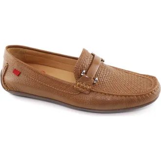 Marc Joseph New York Bryant Park Leather Weave Driver Loafer in Cognac Grainy at Nordstrom, Size 11.5