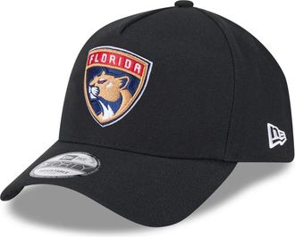 New Era Florida Panthers NHL Injection Black 9Forty Adjustable A-Frame Cap