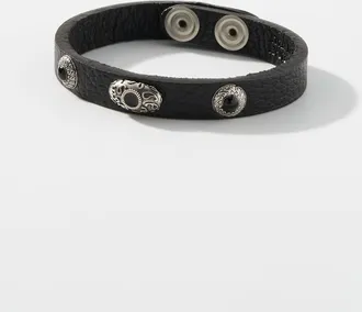 Mancino Mens Western leather bracelet