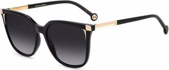 Carolina Herrera Grey Gradient Butterfly Ladies Sunglasses HER 0140/S 0KDX/9O 54