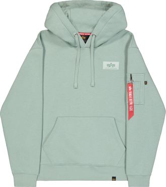 Alpha Industries Hoodie ALPHA INDUSTRIES Backprint Hoodie, Herren, Gr. XXL, frost gr&uuml;n, Obermaterial: 80% Baumwolle, 20% Polyester, regular fit, Sweatshirts Hoodie