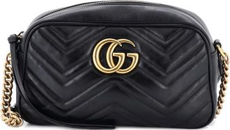 Gucci GG Marmont Shoulder Bag Matelasse Leather Small crossbody bag - Nero