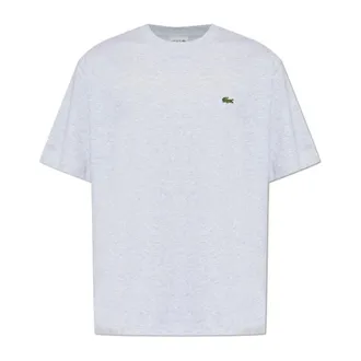 Lacoste T-Shirts, male, Gray, Size: 2XL Classic Fit Cotton Jersey T-Shirt