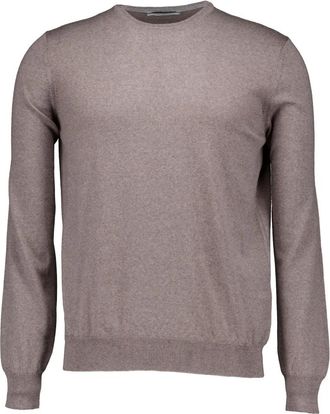 Gran Sasso Taupe Sweater Trui Stijl 55167/14290 - Heren - Ronde hals truien - Beige - 3XL - Truien & Vesten