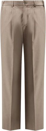 Hevò Torrecanne pleated trousers - Neutrals