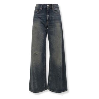 Maison Margiela Wide Jeans, female, Blue, Size: W26 Wide Jeans