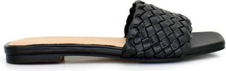 Ex&eacute; Womens Kelly Flat Sandal In Black
