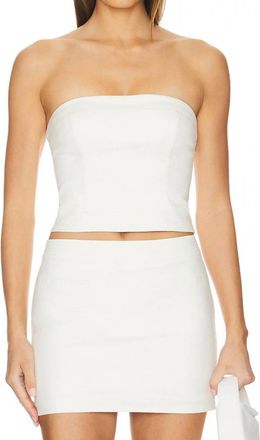Majorelle London Ilena Bustier Top In Ivory