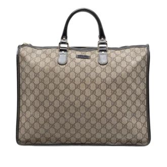 Gucci Pre-owned Weekend Bags, female, Beige, Size: ONE SIZE Pre-owned Vintage Briefcase