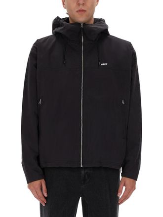Obey Relaxed Vista Cotton-Blend Hooded Jacket