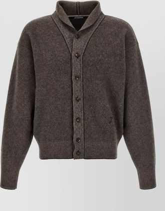 Jacquemus cashmere merino shawl collar cardigan