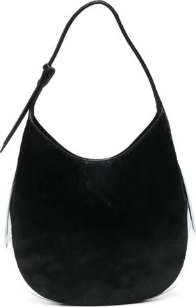 Benedetta Bruzziches Borsa a spalla con finiture color argento - Nero