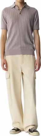 Guest In Residence Short Sleeve Teddy Polo In Dusk