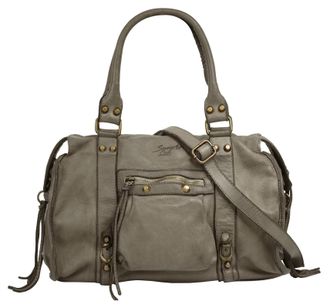 Samantha Look Shopper SAMANTHA LOOK, Damen, Gr. B/H/T: 34cm x 27cm x 12cm onesize, beige, Leder, vintage, Taschen Shopper, echt Leder, Made in Italy