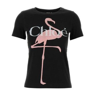 Chlo&eacute; Dames, Tops, Zwart, Maat: M Katoen