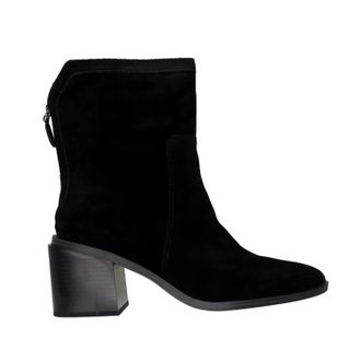Vince Camuto Kortimy Boot Black Suede Block Heel Ankle Bootie HAWK1709