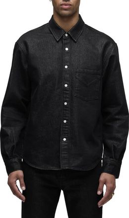 Hudson Snap-Up Denim Overshirt in Stargazer at Nordstrom, Size Xx-Large