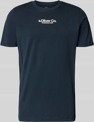 s.Oliver Red Label Regular Fit T-Shirt aus reiner Baumwolle in Marine, Gr&ouml;&szlig;e XXXL