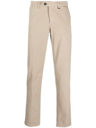 Canali Twill slim-fit broek - Beige