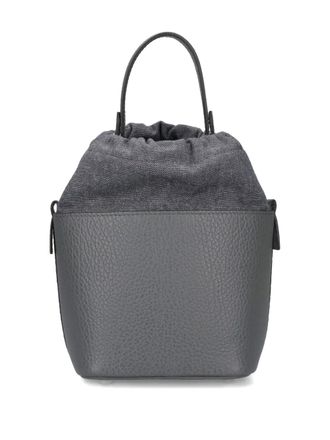 Maison Margiela 5AC drawstring leather bucket bag - Grey