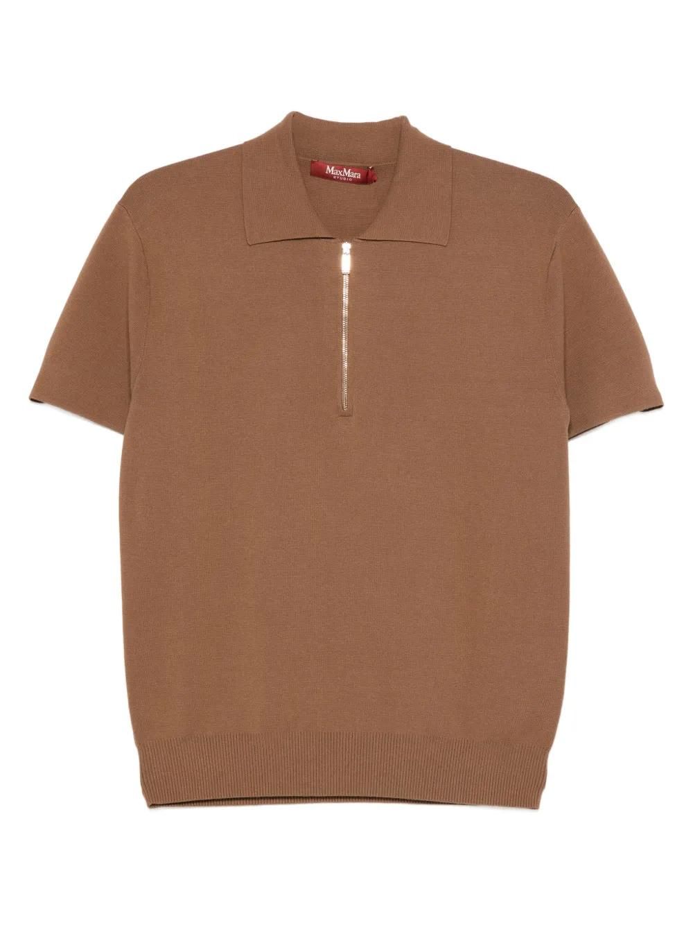 Tシャツ・カットソー PRADA SS25 Sand silk polo shirt (UMB925SOOO16AI F0018) Prada Womens Sand Silk Polo Shirt in Beige O Tan | Size 50