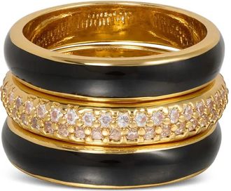 Roxanne Assoulin Anello A Touch Of Midnight - Oro