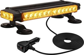 OEM Luz Estrobosc&oacute;pica De Emergencia De 30 Led, 12 V/24 V, Con 4 Bases Magn&eacute;ticas, 7 Modos De Flash, Cable De 5 M, Baliza Giratoria Impermeable Ip65, Colo