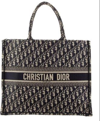 Dior Blue Large Oblique Book Tote