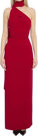 Solace London Demi Maxi Jurk - Dames - Avondkleed - Rood - S - Polyester - Kleedjes