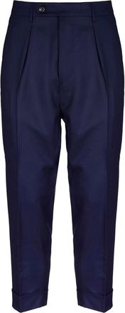 Berwich Chiaia pleated trousers - Blue