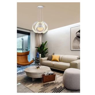 Trade Shop Trade Shop Traesio - Trade Shop - Lampadario Soffitto Sfera Moderno Led 78w Lampada Luce Calda Fredda Naturale B21