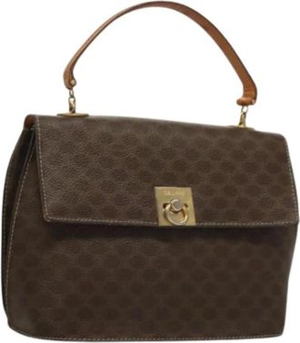 Celine Pre-owned Handbags, female, Brown, Size: ONE SIZE Pre-owned Canvas Handbag