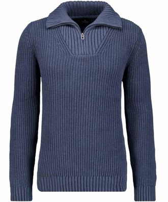 Ragman Rundhalspullover RAGMAN, Herren, Gr. 52, blau (marineblau), 100% Baumwolle, ohne Ausschnitt, Pullover Rundhalspullover