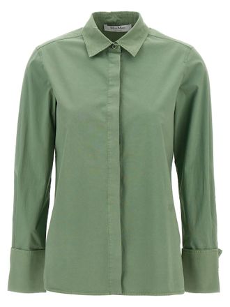 Max Mara Bicolor Cotton Womens Blouse