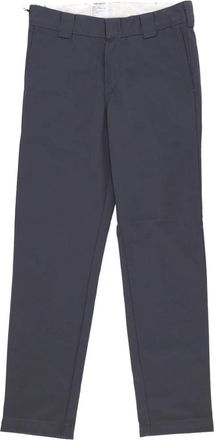 Carhartt Work in Progress Klassieke werkkleding ge&iuml;nspireerde Denison Twill broek - Heren - Chinos - Blauw - W34 L32 - Katoen - Broeken