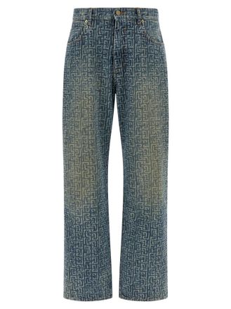 Balmain Blue Jeans Monogram
