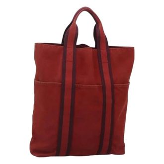 Herm&egrave;s Pre-owned Tote Bags, female, Red, Size: ONE SIZE Pre-owned Vintage Tote Bag