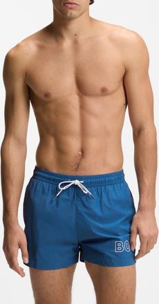 BOSS Mooneye Swim Trunks in Open Blue at Nordstrom, Size Xx-Large