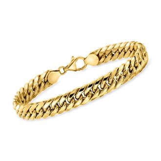 Ross-Simons Italian 10kt Yellow Gold Cuban-Link Bracelet