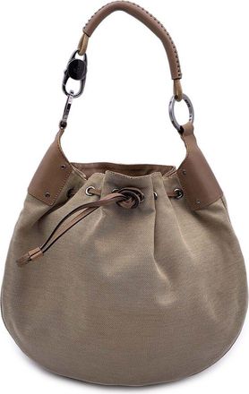 Gucci Brown Cotton Hobo Bag (Authentic Pre-Loved)