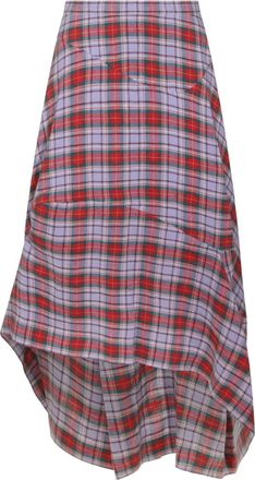 Vivienne Westwood tartan-pattern skirt - Purple