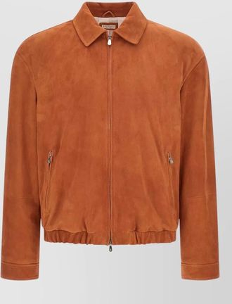 Brunello Cucinelli country style jacket collared elasticated hem