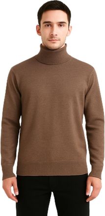 Generic UrbanFit Mens High Neck Sleeveless Cardigan Sweater, Slim Fit Turtle Neck, Grey, Fleece Material, Size M-2XL, Classic Style (UK, Alpha, M, Regular, Re