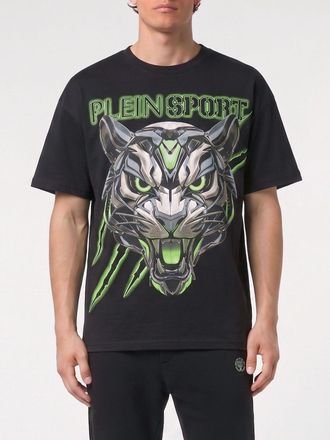 Plein Sport T-shirt in jersey di cotone con stampa logo grafica