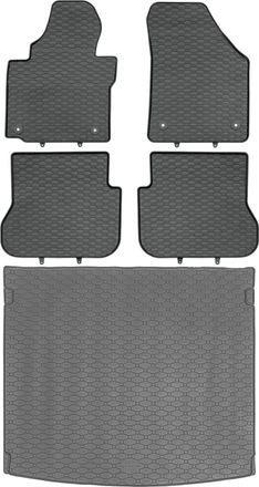 OEM Juego De Alfombrillas De Goma Para Coche Y Maletero Para Volkswagen Caddy Iii Kombican (2004-10.2020)