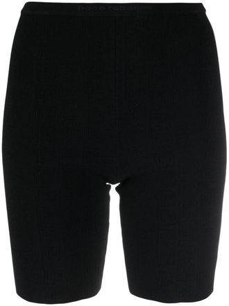 Paco Rabanne Shorts sportivi con banda logo - Nero