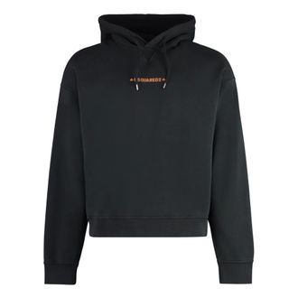 Dsquared2 Cipro Katoenen Hoodie - Heren - Sweatshirts & Hoodies - Zwart - Maat: M Katoen